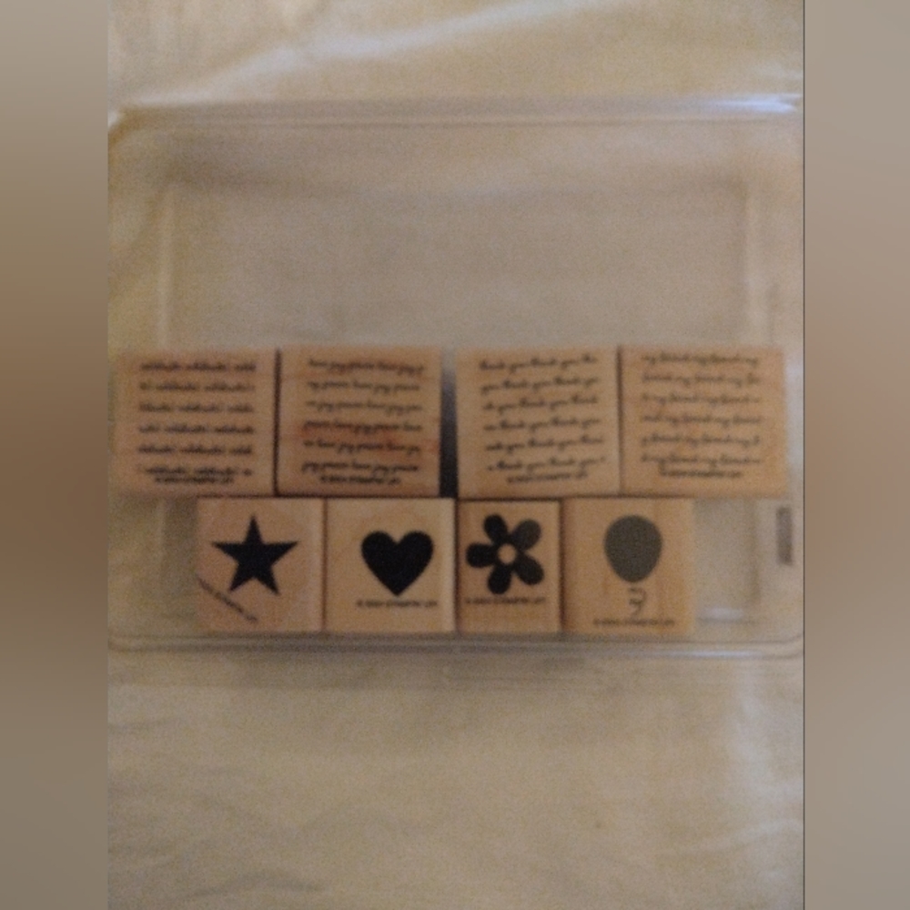 2004 Stampin' Up~Two Step Stampin' Mini Messages~8 pc. set.